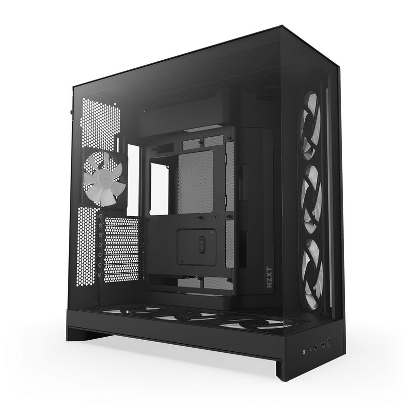 NZXT H9 FLOW RGB+ CM-H92FB-P1 (E-ATX ガラス ブラック) ｜ パソコン