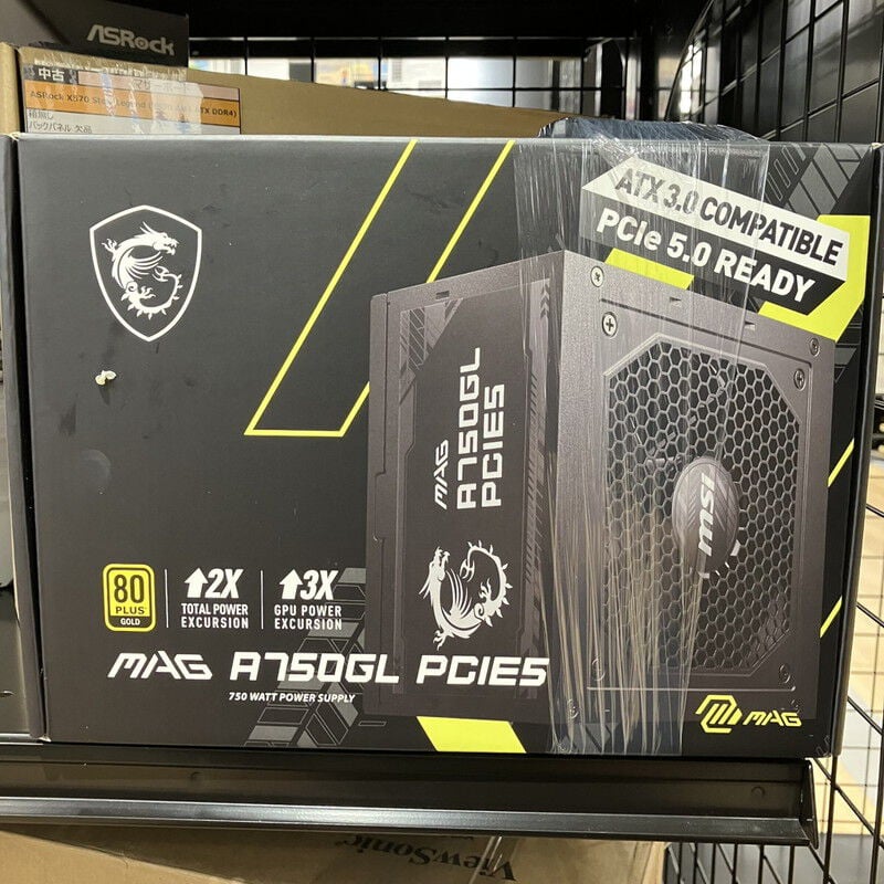 【動作確認済USED】MSI MAG A750GL PCIE5 Amazon.com: MSI MAG A750GL PCIE 5 & ATX 3.0 80 Plus Gold