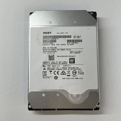 【津ラッツ店】中古  HGST HDN721010ALE604 10TB 4990001459 