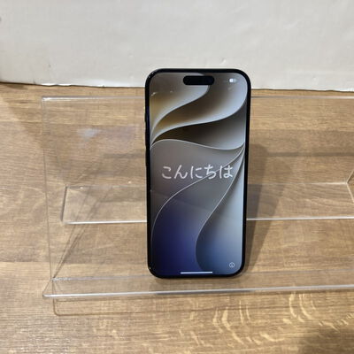 【富山本郷店】中古  【国内版SIMフリー】Apple iPhone15 Pro 6.1インチ 128GB ブラックチタニウム MTU73J/A 161186 