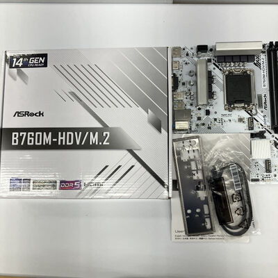 【徳島住吉店】中古  ASRock B760M-HDV/M.2 (B760 1700 mATX DDR5 White) 5230000480 