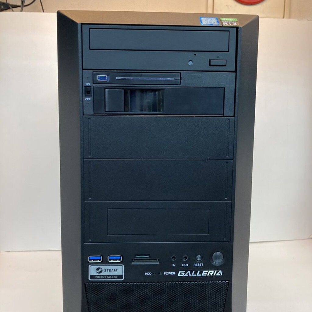 中古 THIRDWAVE GALLERIA ZZ (Core i9 9900K/32GB/ストレージ無し/DVD