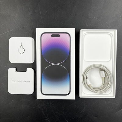 【大須店】中古  【au版SIMフリー】Apple iPhone14 Pro 6.1インチ 128GB (ディープパープル) MQ0F3J/A 155001 