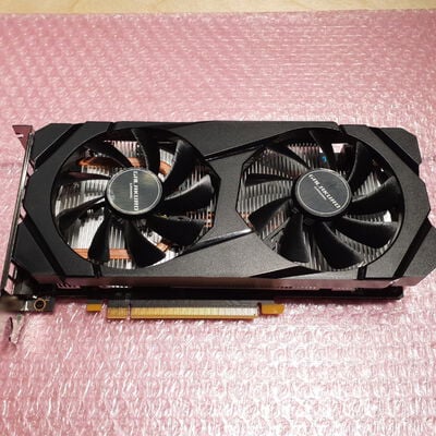 【鹿児島店】中古  玄人志向 GF-GTX1660-E6GB/OC/DF (GTX1660 6G GDR5) 139185 