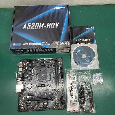 【浦添城間店(沖縄)】中古  ASRock A520M-HDV (A520 AM4 mATX DDR4) 143667 