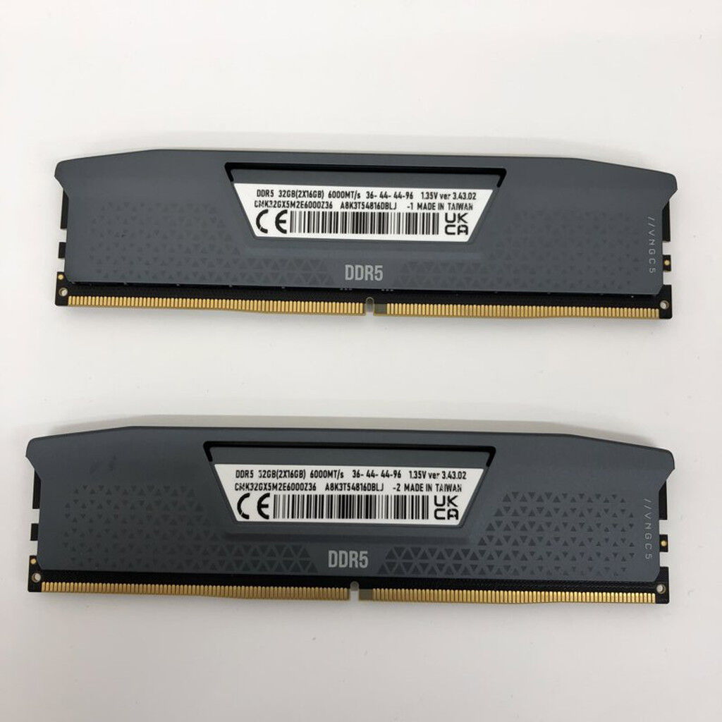 中古 16GB 2枚組(合計32GB) PC5-48000/DDR5-6000 デスクトップ用