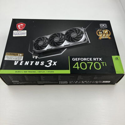 【秋葉原本店】中古  MSI GeForce RTX 4070 Ti VENTUS 3X 12G OC (RTX4070Ti 12GB) 154205 