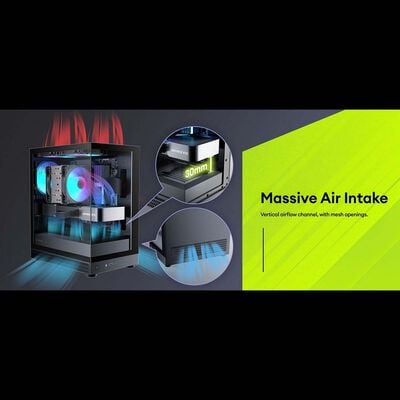 Okinos  Aqua UNO Polar (MicroATX ガラス ホワイト) 