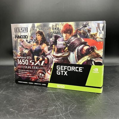 【大須店】中古  ELSA ELSA GeForce GTX 1650 S.A.C DDR6 GD1650-（GTX1650 4GB） 3480037290 
