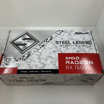 【秋葉原本店】中古  ASRock RX7600 SL 8GO RX7600 Steel Legend 8G OC (RX7600 8G) 162751 