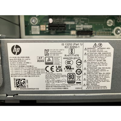 【富士青葉店】中古  HP HP Pro SFF 400 G9(Intel Celeron G6900/4GB/HDD500GB/なし/オンボード/W11H64 MAR) 171104 