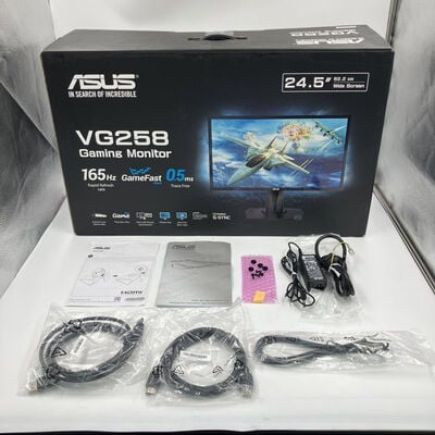 【なんば店】中古  ASUS VG258QR-G(24.5"W 1D1H1DP 0.5ms TN 165Hz) 3280022795 