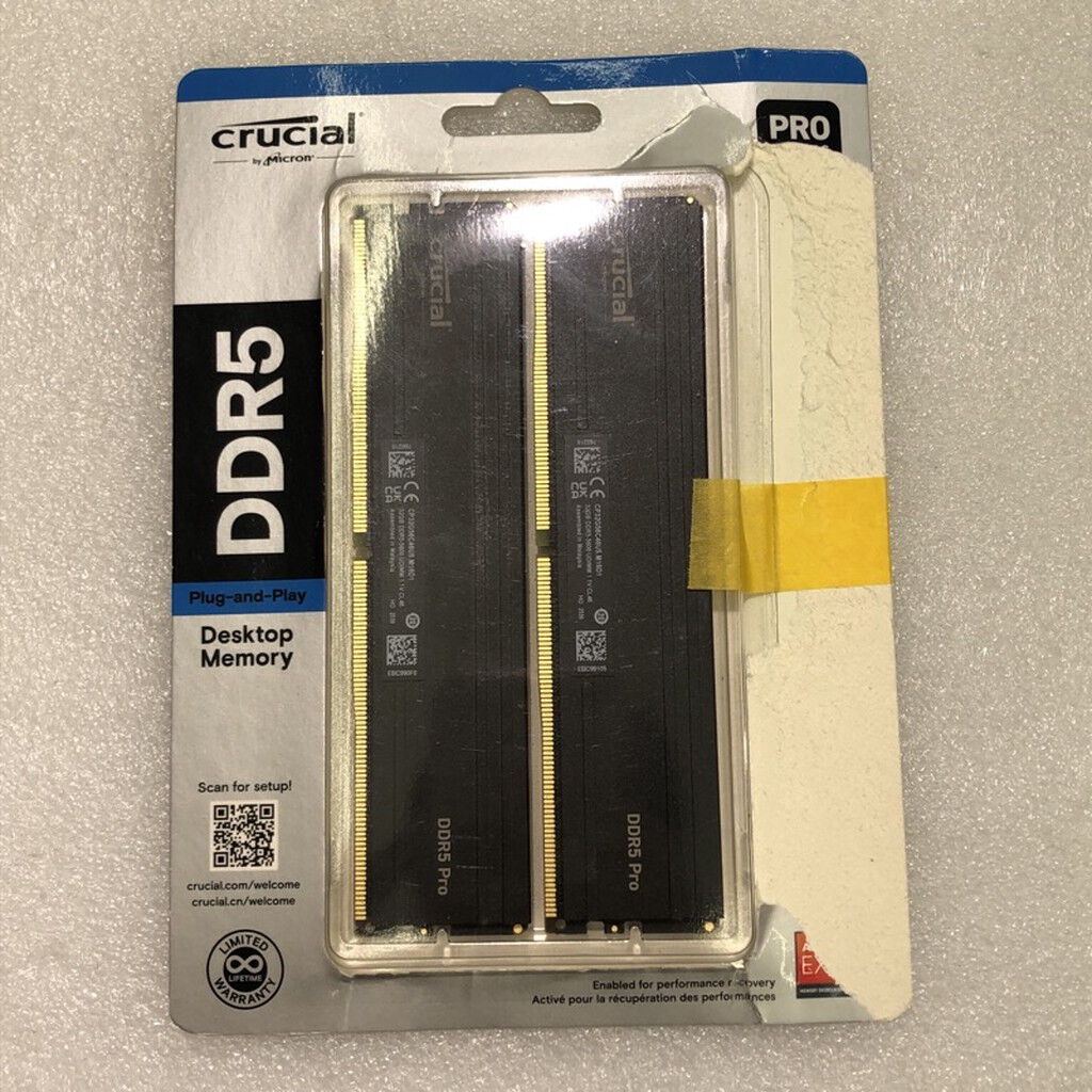 中古 Crucial CP2K32G56C46U5(DDR5 PC5-44800 32GBx2 中古 Crucial CP2K32G56C46U5(DDR5 PC5-44800 32GBx2