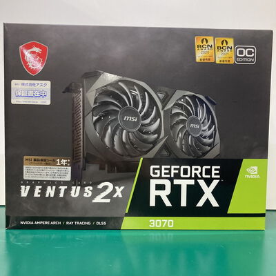 【神戸・三宮店】中古  【LHR版】MSI GeForce RTX 3070 VENTUS 2X 8G OC LHR (RTX3070 8GB) 146437 