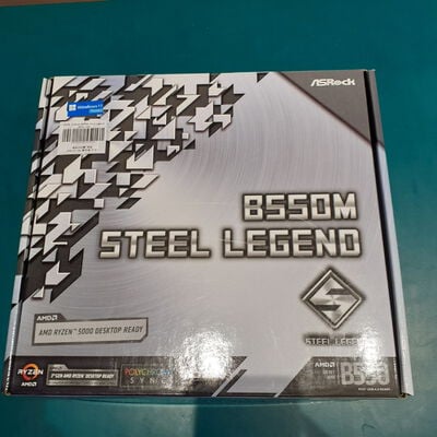【鹿児島店】中古  ASRock B550M Steel Legend (B550 AM4 mATX DDR4) 142939 