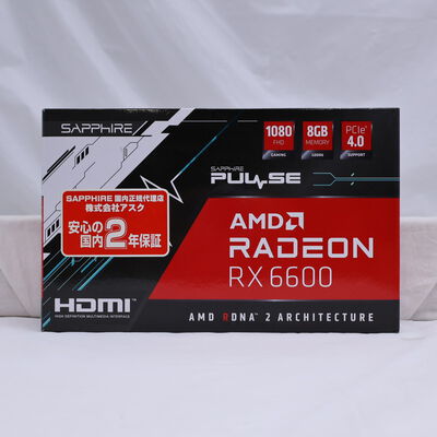 【通販センター】中古  SAPPHIRE 11310-01-20G SAP-PULSERX6600-8GB(RX 6600 8GB) 147696 