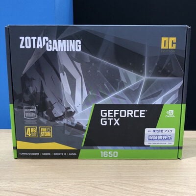 【甲府飯田店】中古  ZOTAC GAMING GeForce GTX 1650 OC GDDR6(GTX1650 4GB GDR6) 4720002436 