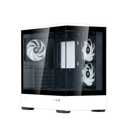 ZALMAN  P30 BW (MicroATX ガラス ブラック/ホワイト) 