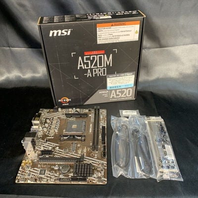 【横浜駅前店】中古  MSI A520M-A PRO (A520 AM4 mATX DDR4) 143664 