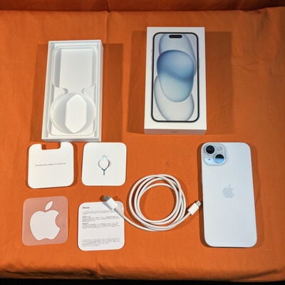 【なんば店】中古  【国内版SIMフリー】Apple iPhone15 無印 128GB ブルー MTML3J/A 161066 