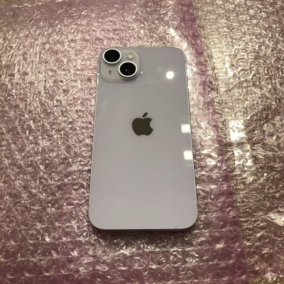 【宮崎恒久店】中古  【docomo版SIMフリー】Apple iPhone14 6.1インチ 256GB (パープル) MPW93J/A 154894 
