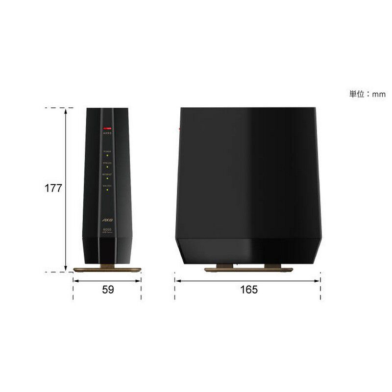 BUFFALO WSR-6000AX8P/DMB (Wi-Fi 6 11ax対応Wi-Fiルーター