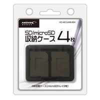 HIDISC  HD-MCCASE4BK (SD/microSD 4枚 収納ケース ブラック) 