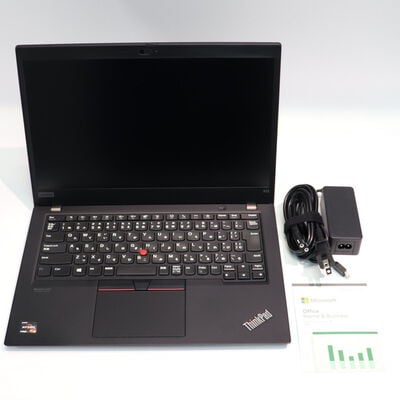【札幌店】中古  LENOVO ThinkPad X13 (AMD Ryzen 5 Pro 4650U 2.10GHz/32GB/SSD256GB/-/オンボード/13.3/1920x1080/Wi-Fi/WEBCAM/W11P/Microsoft Office Home and Business 2024) 184183 