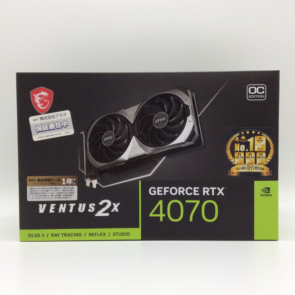 NVIDIA Geforce RTX 4070の中古グラフィックボード一覧（46件