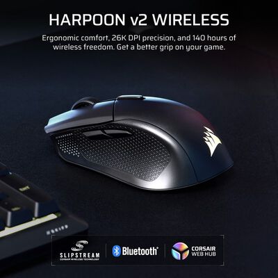 Corsair  HARPOON v2 WIRELESS CHR-9311110-WW (ワイヤレス ゲーミングマウス ブラック) 
