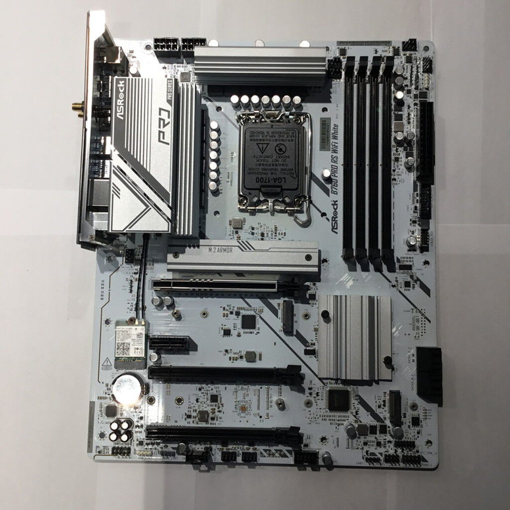 中古 ASRock B760 Pro RS WiFi White (B760 1700 ATX DDR5) 4560001257