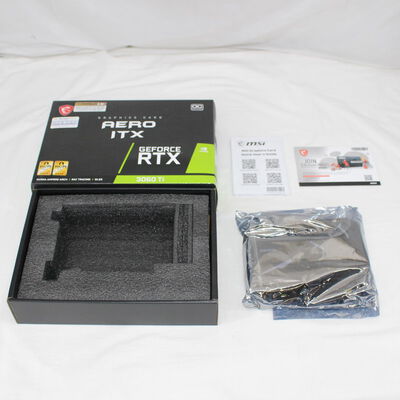 【通販センター】中古  MSI GeForce RTX 3060 Ti AERO ITX 8G OC LHR（RTX3060Ti 8GB） 3480035339 