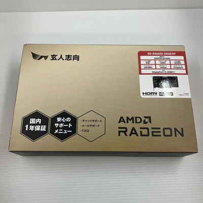 【秋葉原本店】中古  玄人志向 RD-RX6600-E8GB/DF (RX 6600 8GB) 147697 