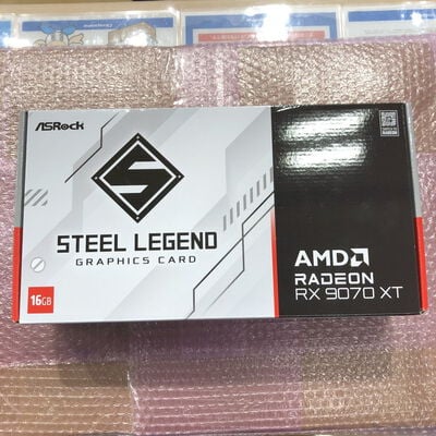 【宮崎恒久店】中古  ASRock Radeon RX 9070 XT Steel Legend 16GB（RX9070XT 16GB） 3480039261 