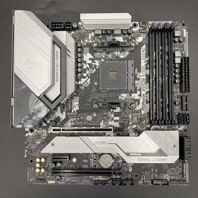 【熊本浜線店】中古  ASRock B550M Steel Legend (B550 AM4 mATX DDR4) 142939 