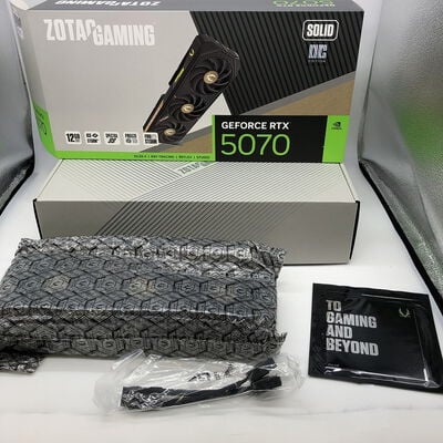 【宇都宮鶴田店】中古  ZOTAC GAMING GeForce RTX 5070 SOLID OC ZT-B50700J-10P（RTX5070 12GB） 3480038831 