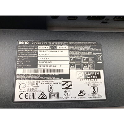 【水戸赤塚店】中古  BenQ ZOWIE XL2411K-JP (24"W 3H1DP 1ms TN 144Hz) 4680002242 