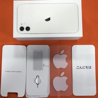 【なんば店】中古  Apple iPhone11 6.1インチ 128GB (ホワイト) 国内版SIMロックフリー MWM22J/A 140564 