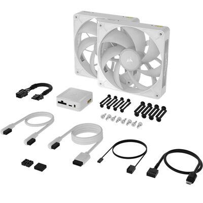 Corsair  iCUE LINK RX140 MAX RGB WHITE Dual Fans Starter Kit CO-9051040-WW (2個パック ホワイト) 