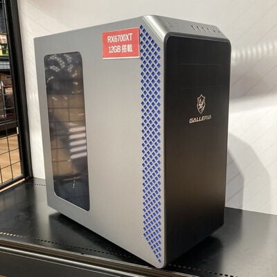 【堺七道店】中古  GALLERIA XA7R-67XT(Ryzen 7 3700X/16GB/SSD512GB/RX6700XT/W10H) 4660001185 