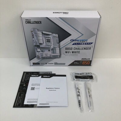 【津ラッツ店】中古  ASRock B850 Challenger WiFi White (B850 AM5 ATX) 4990001734 
