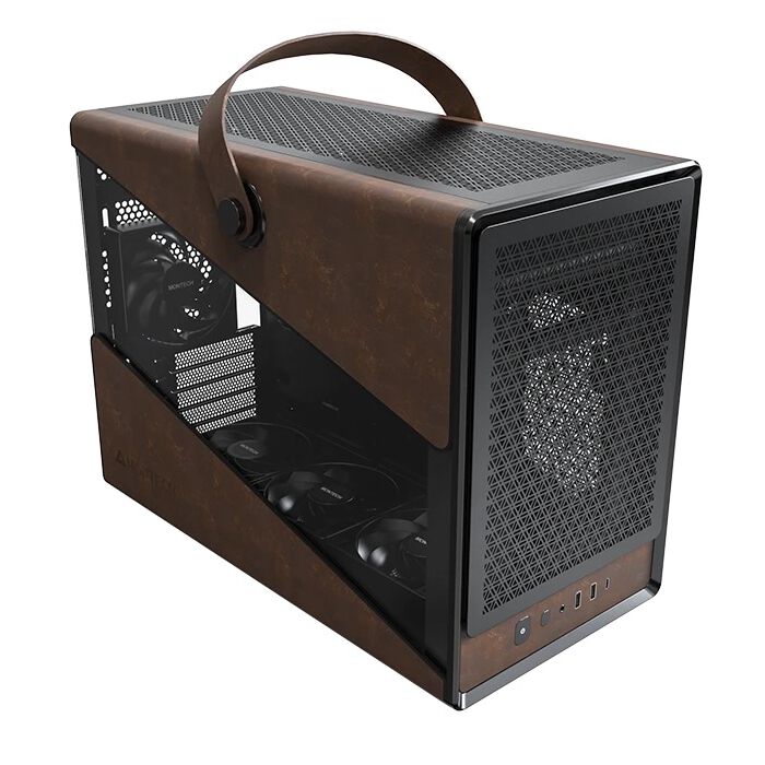 【新品未使用】MONTECH Heritage PRO PCケース（ブラック） MONTECH Heritage PRO Black (MicroATX ガラス) ｜ パソコン通販