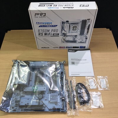 【甲府飯田店】中古  ASRock B760M Pro RS WiFi White (B760 1700 mATX DDR5) 4720001761 
