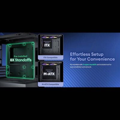 Okinos  Aqua UNO Yolk (MicroATX ガラス ホワイトイエロー) 