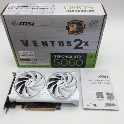 【神戸・三宮店】中古  MSI GeForce RTX 5060 8G VENTUS 2X OC WHITE 188977 