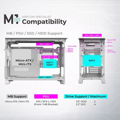 MONTECH  TEN White (MicroATX ホワイト) 
