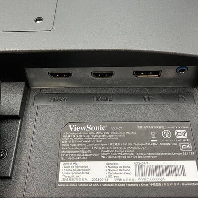 【新潟店】中古  Viewsonic VX2407-7 (23.8"W 2H1DP 0.8ms IPS 165Hz) 3290006435 