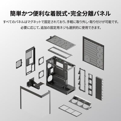 HAVN  HS 420 VGPU Edition Black HVN-CA-HS420-08 (E-ATX ガラス ブラック) 