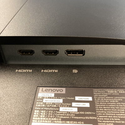 【博多店】中古  Lenovo LOQ 27Q-10 （WQHD 2560&times;1440 180Hz） 3310006842 