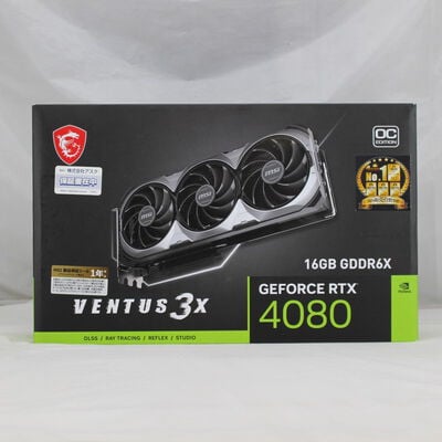 中古  MSI GeForce RTX 4080 16GB VENTUS 3X OC（RTX 4080 16GB） 3480033418 